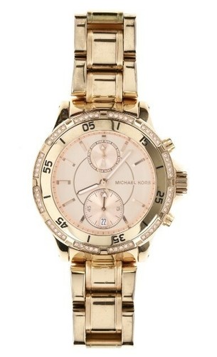 Michael Kors 133901 Orologio Donna ""Garrett"" Oro Rosa Tonificato Acciaio Inox