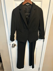 Express Anzug Jacke und Hose schwarz Hose Arbeitsanzug - Sakko Gr. 2, Hose Gr. OR - Bild 1 von 9