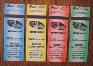 TEXACO GAS STATION MATCHBOOK SET OF 4: PELLERIN (ARTHASKA, QUEBEC) -F24 - Picture 1 of 1