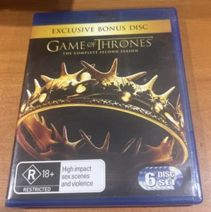 Game Of Thrones : Season 2 (2013 : 6-Disc Blu-Ray) Very Good Condition Region B - Picture 1 of 5