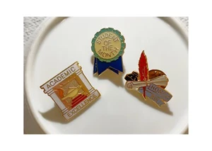 Lote de prendedores de premio estudiantil rollo de honor de colección educación escolar logro - Imagen 1 de 11