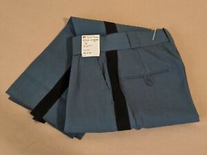 NOS Horace Small Womens Navy-Stripe Uniform Pants 8R 28W 36L X13449L cut 0236