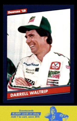 2019 Donruss 1986 Retro Darrell Waltrip card #158 Junior Johnson & Associates - Image 1 of 2