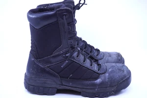 Bates Herren Größe 10 E02261 Schwarz Leder 8 Zoll Seitenreißverschluss Heißes Wetter Taktische Stiefel - Bild 1 von 7