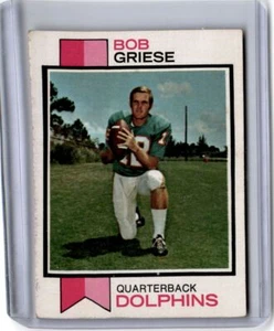 1973 Topps Bob Griese Miami Dolphins #295 - Imagen 1 de 2