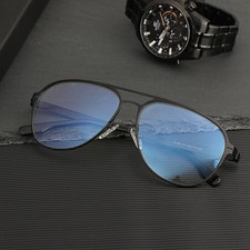 Gleitsichtbrillen Progressive Lesebrille Rechteckige Schwarz Herren +1.0~3.5