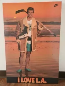 Vintage Nike 24X36 Sealed Unused I Love LA Wayne Gretzky Poster - Picture 1 of 3