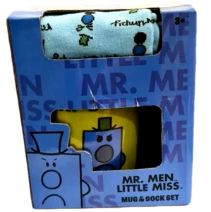 NIB MR MEN MR GRUMPY BARREL MUG & SOCKS & FREE TEA INFUSER LAST ONE! - Picture 1 of 19
