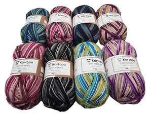 Sockenwolle Strumpfwolle Sparset – 8 x 150g pro Knäuel, 6-fädige Wolle - 1,2kg - Bild 1 von 2