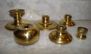 Konvolut 6, Vintage, Messing, verschiedene Kronleuchter Körperteile. - Bild 1 von 13