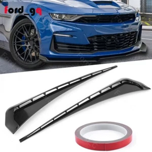 Sport Black Soft TPU Side Fender Air Vents Wing Cover Trim Car Accessories US - Picture 1 of 18