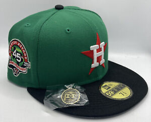 New Era x Hat Club Exclusive Houston Astros Beer Pack Green 7 3/8 Fitted W/ Pin