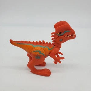 Jurassic World Chomp N Stomp Dilophosaurus Orange 3.5" x 4" Action Figure - Picture 1 of 4