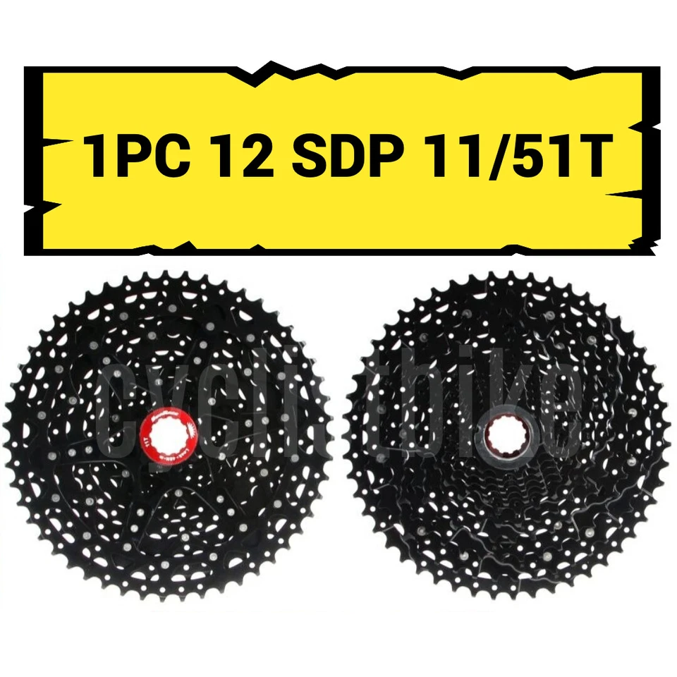 Sunrace Cassette MZ800 11/51T for Shimano 12speed Black 1PC OEM NEW NO BOX - Image 1 of 1