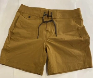 Filson Glacier Bay Trunks Burlap Tan Bronze Ochre 34 Board Shorts $95 msrp NWT - Picture 1 of 7