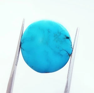 Turchese Naturale 26,82 Ct Non Riscaldato Non Trattato Certificato Gemme Sfuse Ovali - Foto 1 di 8