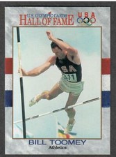 1991 US Olympic Cards Hall Of Fame # 23 - Bill Toomey Athletics - I Combine S/H 