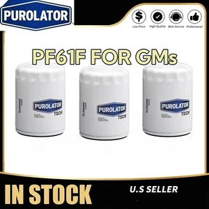 PUROLATOR PF61F Engine Oil Filter Set of 3 for Chevy Olds Buick Pontiac Saturn - Picture 1 of 8