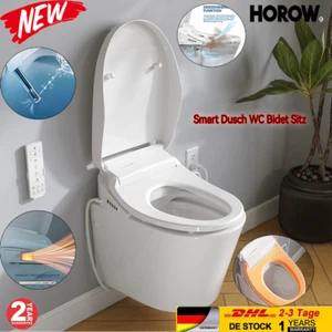 Smart Dusch WC-Sitz 4 Stufe Gewärmt Sitz Warmluft Trocksfunktion mit Nachtlampe - Bild 1 von 17