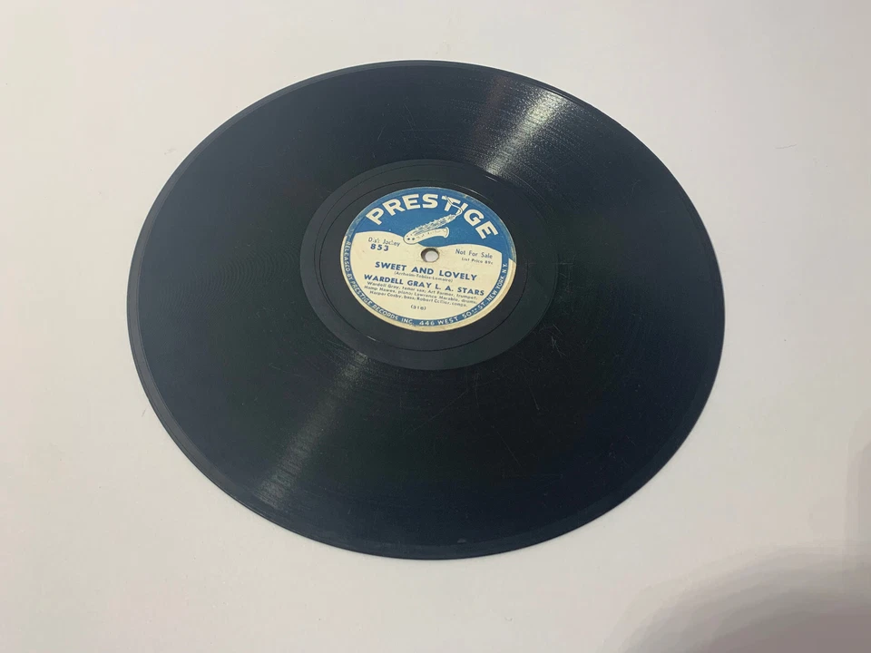 Sweet and Lovely/Jackie WARDELL GRAY L. A. STARS JAZZ 1952 78 RPM Record PROMO - Image 1 of 4