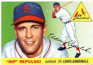 1955 Topps Set-Break # 55 Rip Repulski VG (Wear) - Picture 1 of 2