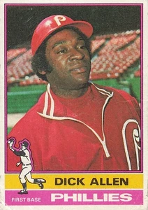 1976 Topps - Dick Allen #455 en muy buen estado (esquinas) - Imagen 1 de 2