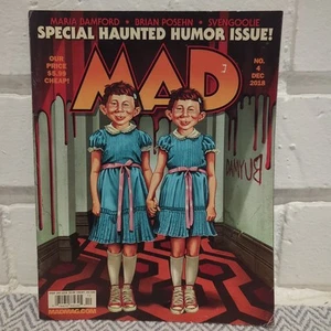 Mad Magazine #4 - December 2018 Haunted Humor The Shining Twins Cover Horror - Picture 1 of 10