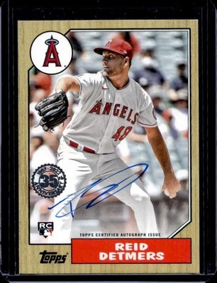 2022 Topps Reid Detmers #87BA-RDE Autograph - Image 1 of 2