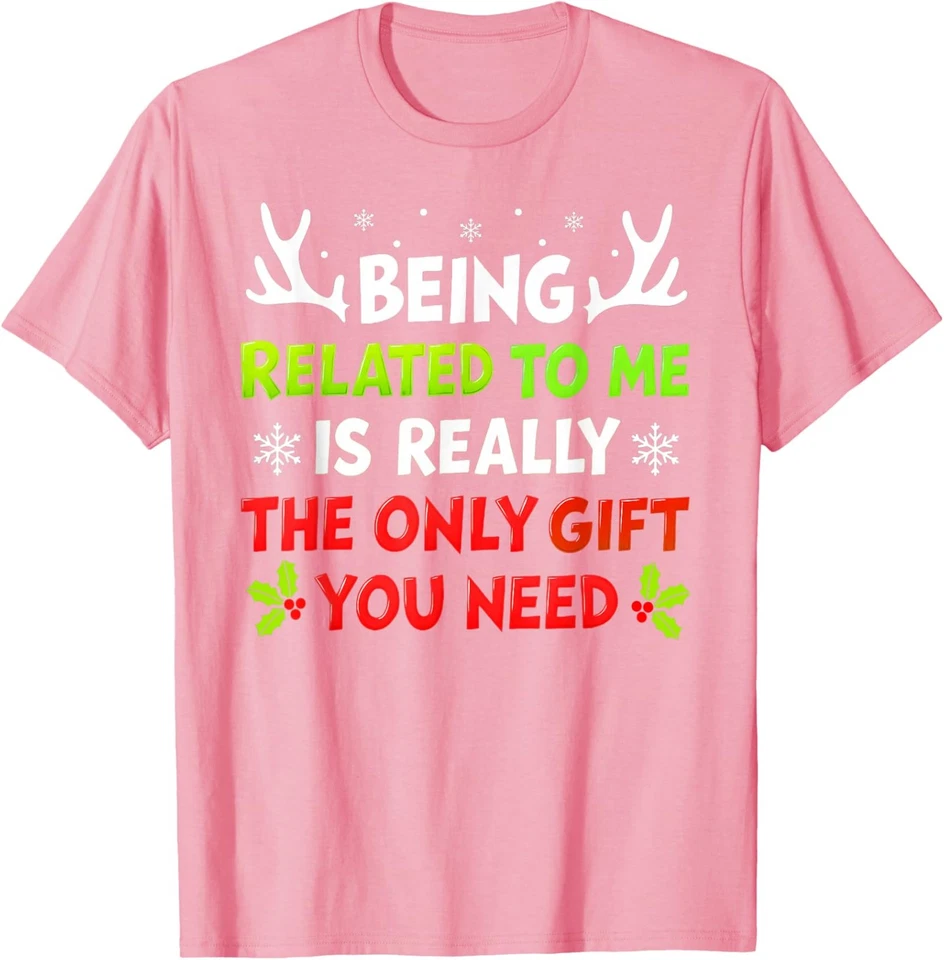 Camiseta Unisex Being Related To Me Divertida Navidad Familia Divertida Foto 1 de 1