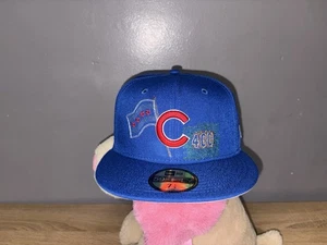 New Era 59FIFTY Chicago Cubs Fitted Hat 7 1/4 Blue 1990 ASG Patch RWB Flag - Bild 1 von 9