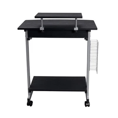 27.5 In. Rectangular Espresso Compact Computer Desk Cart With Storage, Espresso - Image 1 of 4