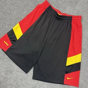 Nike Lebron Dri-Fit Basketball Shorts Herren XL schwarz rot gelb seltene Farbgebung - Bild 1 von 9