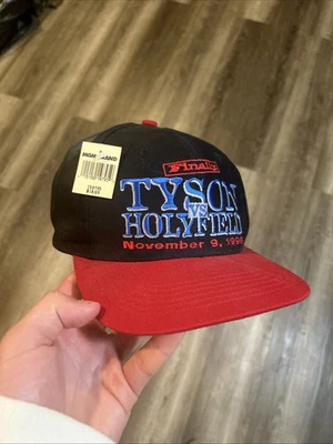 Mike Tyson vs Evander Holyfield Vintage 90s Deadstock Hat Cap NWT Las Vegas MGM - Image 1 of 4