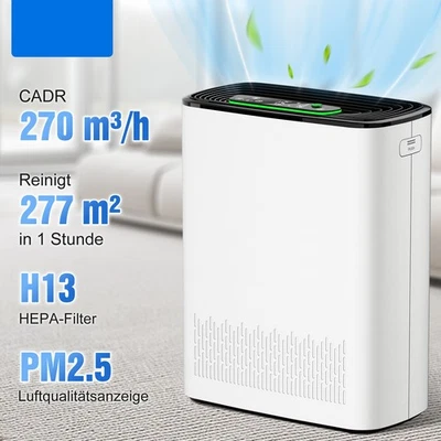 Air purifier humidifier air filter with H13 HEPA filter CADR 270m²/h DHL - Image 1 of 4