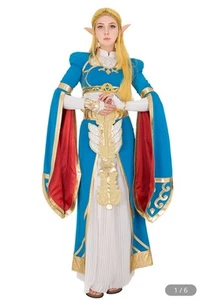 The Legend of Zelda Breath of the Wild Princess Zelda Cosplay Gown Large - Picture 1 of 4