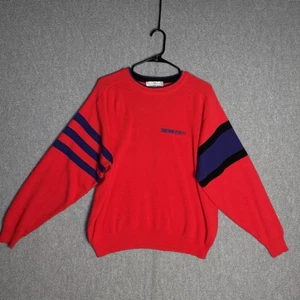 Obermeyer Sport Pullover Herren L Mehrfarbig Pulsstrick Wollmischung Vintage Rosa - Bild 1 von 7