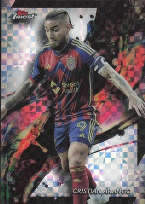 2024 Topps Finest MLS Cristian Arango #1 Checkerboard Refractor - Image 1 of 2
