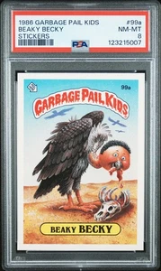 1986 Topps Garbage Pail Kids Series 3 OS3 99a BEAKY BECKY PSA 8 NM-MT Card gpk - Picture 1 of 2