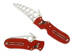 Spyderco Knives P'Kal Trainer Red G-10 Blunt Edge Stainless C103TR Taschenmesser - Bild 1 von 4