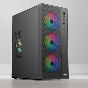 Mini Desktop PC Fall Computer Turm Für Micro-ATX/ITX Motherboard 250mm GPU - Afbeelding 1 van 9