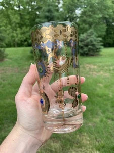 Culver Jeweled Barware 22K Gold 2er Set Tanzende Ballerina, Schildkröten, Schmetterling - Bild 1 von 10