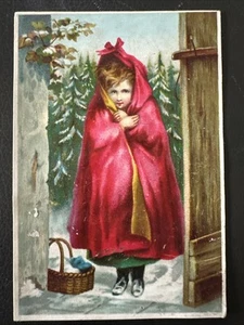 Tarjeta comercial victoriana de Robin Hood Roja de 1880 Dr Jaynes píldoras sanitarias Quack - Imagen 1 de 9