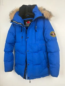 Giacca cappotto parka invernale spesso uomo/adolescente ragazzo Zavetti Canada con cappuccio pelliccia XS - Foto 1 di 13