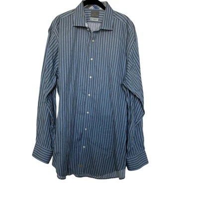 Thomas Dean 100% Pima Cotton Button Down Casual Dress Shirt size XXL - Image 1 of 4