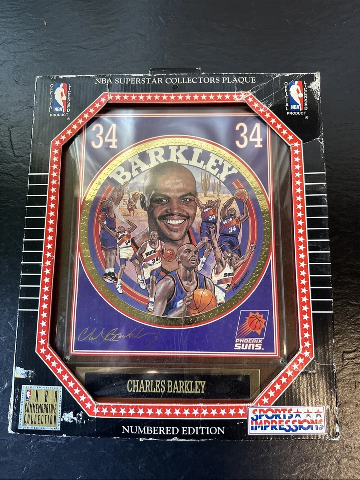 1993 Charles Barkley NBA Superstars Collector Plaque - Image 1 of 4