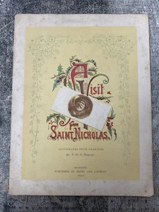 A Visit from Saint Nicholas Boston Estes and Lauriat art by FOC Darley 1879 - Picture 1 of 5