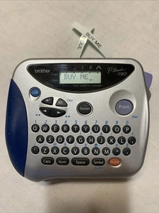 BROTHER PT-1180 P-Touch elektronisches thermisches Etikettiergerät mit Klebeband. Alles funktionstüchtig. - Bild 1 von 8