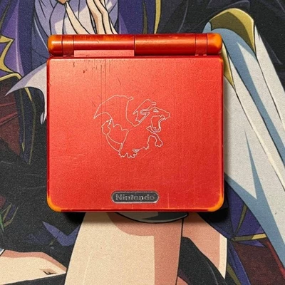 Nintendo Game Boy Advance SP Pokemon Center Charizard Edition Console Tested #17 - Image 1 of 4