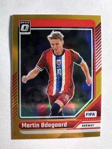 2024-25 Panini Donruss FIFA Soccer Optic Martin Odegaard 93 GOLD /10 Norway - Picture 1 of 2