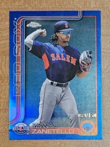 2025 Topps Pro Debut NAZZAN ZANETELLO Blue Refractor /150 #PDC-130 - Bild 1 von 2